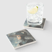 Dessous-de-verre En Pierre Diva céleste (Côté)