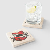 Dessous-de-verre En Pierre Diver du Dakota du Sud (Côté)