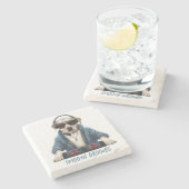 Dessous-de-verre En Pierre DJ Doggo (Côté)