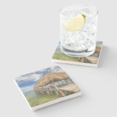 Dessous-de-verre En Pierre Dock des Caraïbes (Côté)