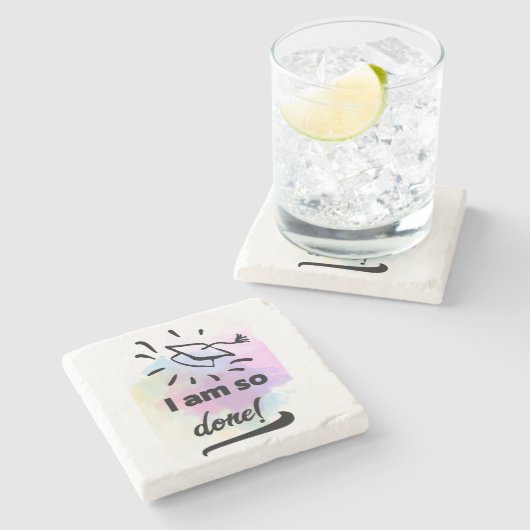 Dessous-de-verre En Pierre Donc fait Grad (Côté)