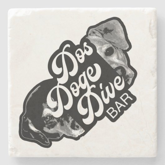 Dessous-de-verre En Pierre Dos Doge Dive Bar (Devant)