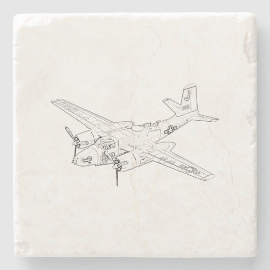 Dessous-de-verre En Pierre Douglas A-26 Invader (Devant)