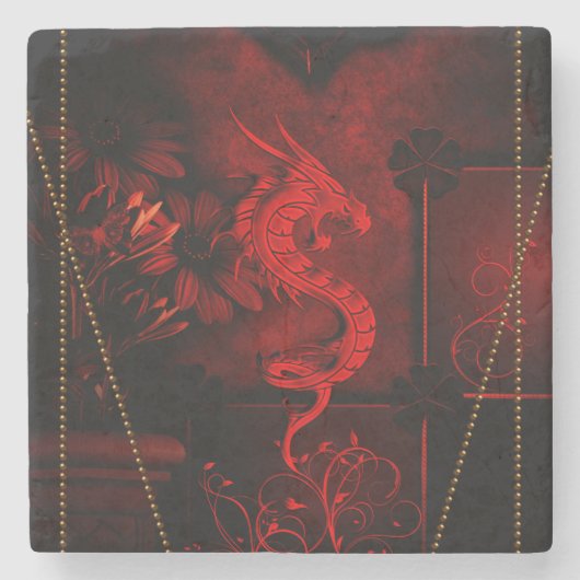 Dessous-de-verre En Pierre Dragon chinois (Devant)