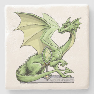 Dessous-de-verre En Pierre Dragon de la pierre porte-bonheur d'août : Perido