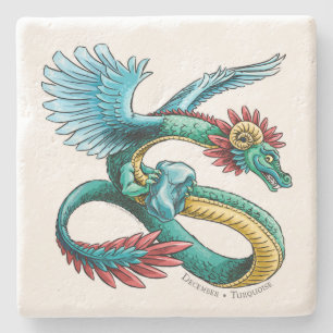 Dessous-de-verre En Pierre Dragon de la pierre porte-bonheur de décembre :