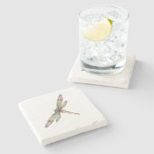 Dessous-de-verre En Pierre Dragonfly Art nouveau (Côté)