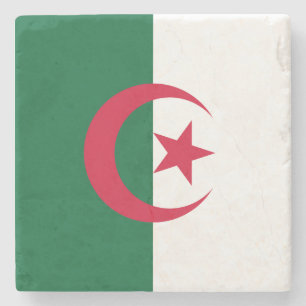 Dessous-de-verre En Pierre Drapeau Algérie
