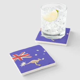 Dessous-de-verre En Pierre Drapeau australien