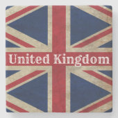 Dessous-de-verre En Pierre Drapeau britannique en détresse (Devant)