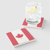 Dessous-de-verre En Pierre Drapeau Canada (Côté)