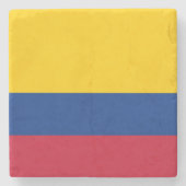 Dessous-de-verre En Pierre Drapeau Colombie (Devant)