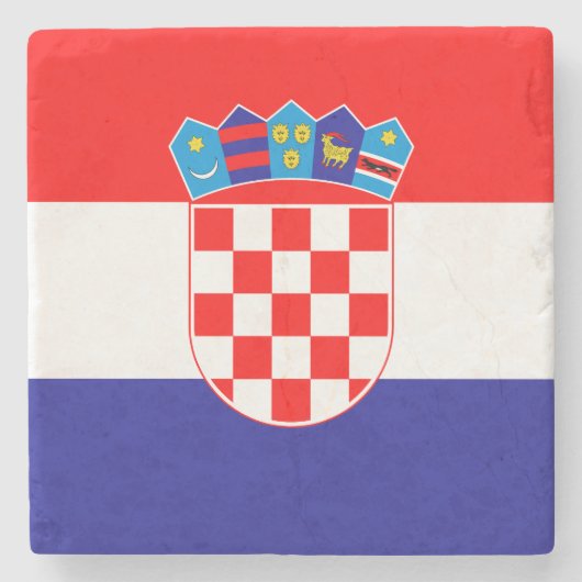 Dessous-de-verre En Pierre Drapeau croate (Devant)