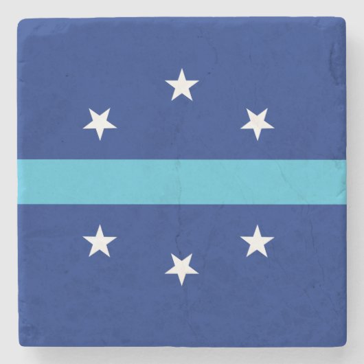 Dessous-de-verre En Pierre Drapeau d'Anaheim, Californie (Devant)