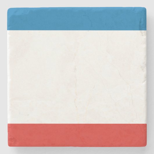 Dessous-de-verre En Pierre Drapeau de Crimée (Devant)