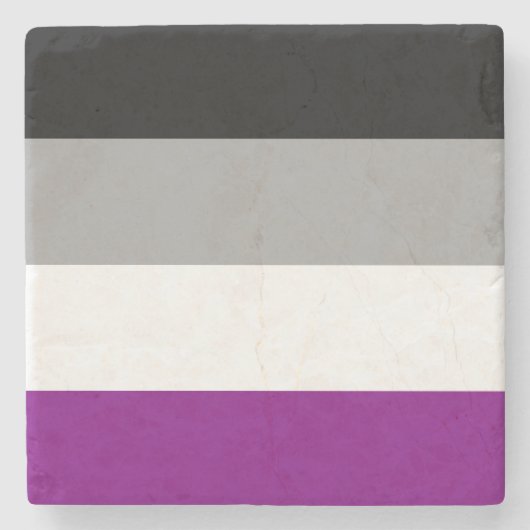 Dessous-de-verre En Pierre Drapeau de fierté sexuelle LGBTQ (Devant)