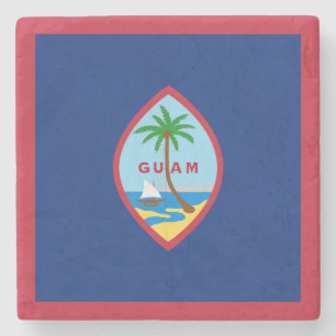 Dessous-de-verre En Pierre Drapeau de Guam