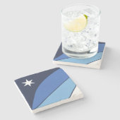 Dessous-de-verre En Pierre Drapeau de la Colombie (Caroline du Sud) (Côté)