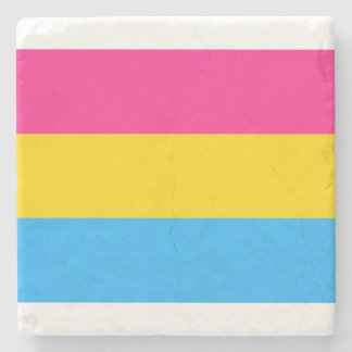 Dessous-de-verre En Pierre Drapeau de la fierté Pansexual