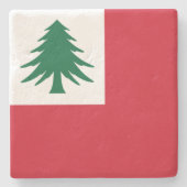 Dessous-de-verre En Pierre Drapeau de la Nouvelle-Angleterre (Devant)