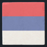 Dessous-de-verre En Pierre Drapeau de la Republika Srpska<br><div class="desc">Drapeau patriotique de la Republika Srpska</div>