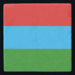 Dessous-de-verre En Pierre Drapeau de la République de Carélie<br><div class="desc">Drapeau patriotique de la République de Carélie</div>
