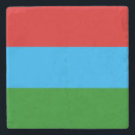 Dessous-de-verre En Pierre Drapeau de la République de Carélie<br><div class="desc">Drapeau patriotique de la République de Carélie</div>
