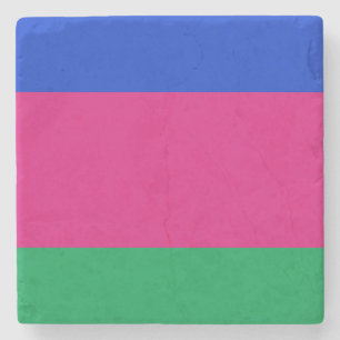 Dessous-de-verre En Pierre Drapeau de la République populaire de Kouban