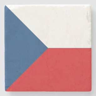 Dessous-de-verre En Pierre Drapeau de la République tchèque