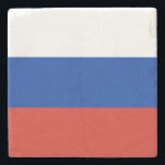 Dessous-de-verre En Pierre Drapeau de la Russie<br><div class="desc">Drapeau patriotique de la Russie.</div>