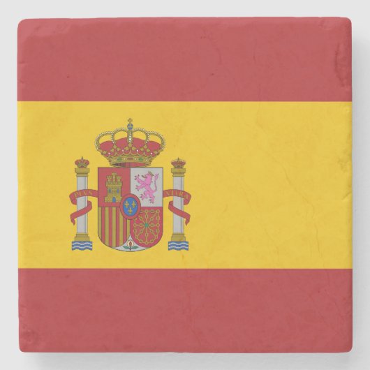 Dessous-de-verre En Pierre Drapeau de l'Espagne (Devant)