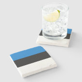 Dessous-de-verre En Pierre Drapeau de l'Estonie (Côté)