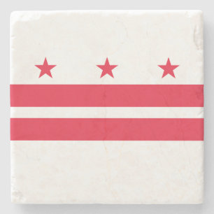 Dessous-de-verre En Pierre Drapeau de l'État de Washington DC