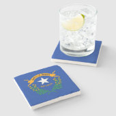 Dessous-de-verre En Pierre Drapeau de l'État du Nevada (Côté)