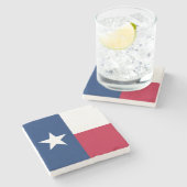 Dessous-de-verre En Pierre Drapeau de l'État du Texas (Côté)