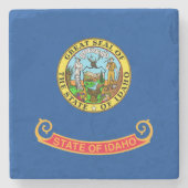 Dessous-de-verre En Pierre Drapeau de l'Idaho (Devant)