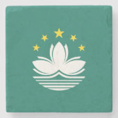 Dessous-de-verre En Pierre Drapeau de Macao (Devant)