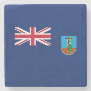 Dessous-de-verre En Pierre Drapeau de Montserrat