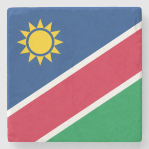 Dessous-de-verre En Pierre Drapeau de Namibie (Afrique australe)