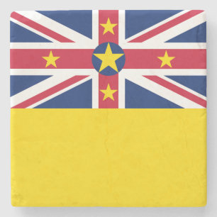 Dessous-de-verre En Pierre Drapeau de Niue