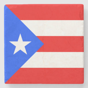 Dessous-de-verre En Pierre Drapeau de Porto Rico