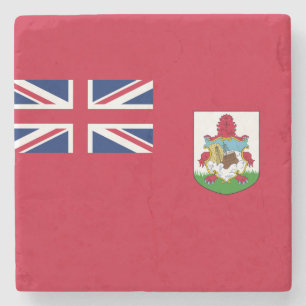 Dessous-de-verre En Pierre Drapeau des Bermudes (Bermudes) (Îles des Caraïbes