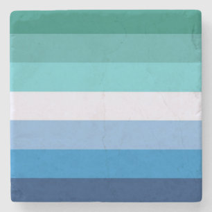 Dessous-de-verre En Pierre Drapeau des hommes gays (Symbole LGBT) (Fierté gay