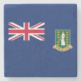Dessous-de-verre En Pierre Drapeau des îles Vierges britanniques