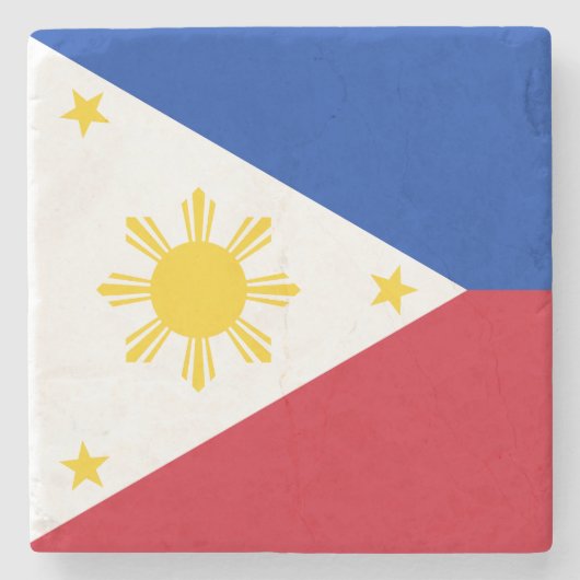 Dessous-de-verre En Pierre Drapeau des Philippines (Devant)