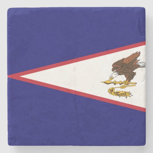 Dessous-de-verre En Pierre Drapeau des Samoa américaines (Devant)