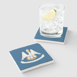 Dessous-de-verre En Pierre Drapeau d'état de la Louisiane