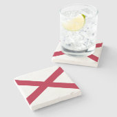 Dessous-de-verre En Pierre Drapeau d'État de l'Alabama (Côté)