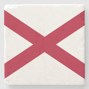Dessous-de-verre En Pierre Drapeau d'État de l'Alabama