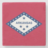 Dessous-de-verre En Pierre Drapeau d'État de l'Arkansas (Devant)